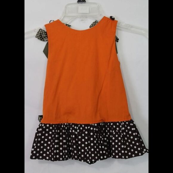 LIL CACTUS Thanksgiving, Gobble, Turkey, Girls Dress /Jumper SIZE 6-12M - Picture 2 of 7
